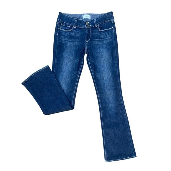 Paige mid rise dark y2k flare jeans size 28x32 - Picture 1 of 5